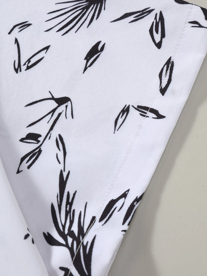 Men's Summer Short Sleeve Printed Shirt Thin Beach Shirt Men's Clothing Casual Shirt - The Clothing Company Sydney