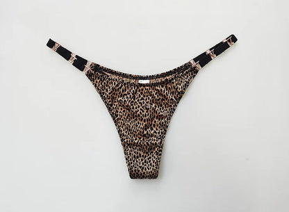 Seamless Thong Women's Underwear Briefs Panties Zebra Flower Low Rise Metal Buckle G String Bikini Undies The Clothing Company Sydney