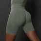 Seamless Yoga Workout Gym Fitness High Waist Sports Shorts The Clothing Company Sydney