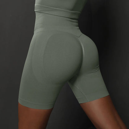 Seamless Yoga Workout Gym Fitness High Waist Sports Shorts The Clothing Company Sydney