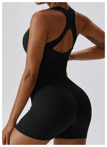 Yoga Set Seamless Gym Clothing Jumpsuit Fitness Sports Suits Workout Outfits For Women One Piece Set Sportswear - The Clothing Company Sydney