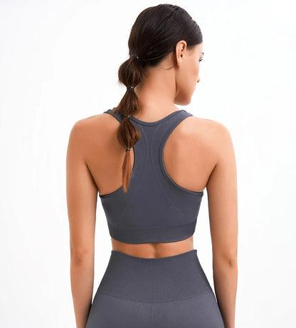 Tank Top Women's Gym Yoga Bra Padded Sports Bra Removable Workout Push Up Crop Top Fitness Bra Athletic Sportswear The Clothing Company Sydney
