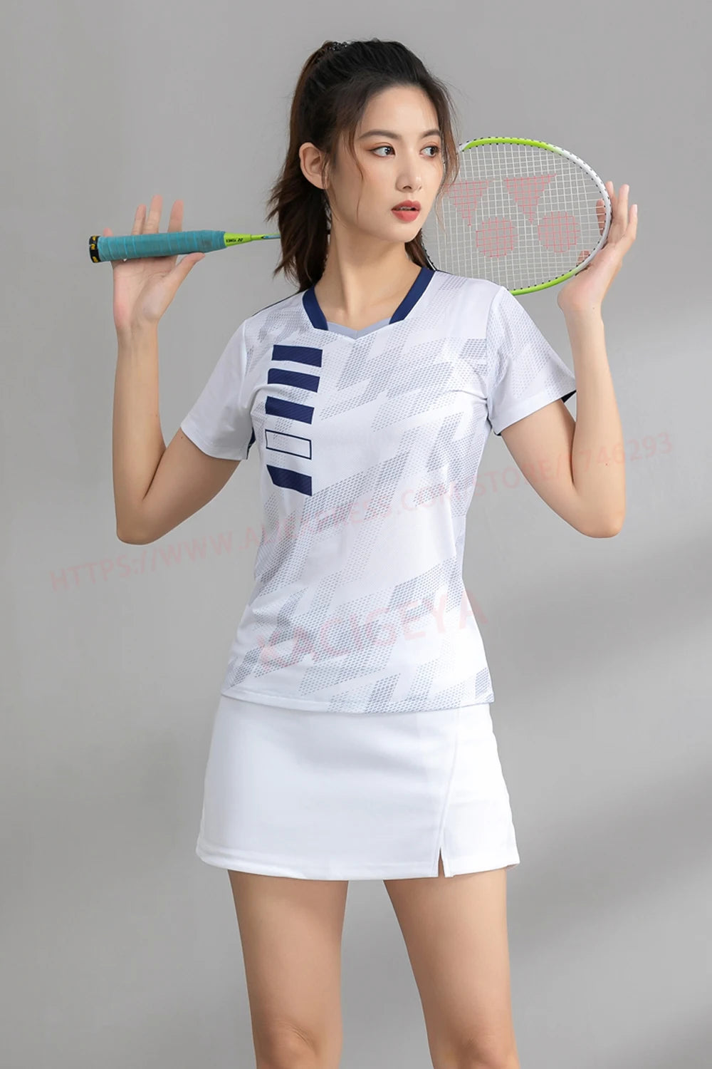 Exercise Training T  Women V Neck Badminton 3D Short Sleeves Summer Running Table Tennis Volleyball Team Yoga Shirts The Clothing Company Sydney