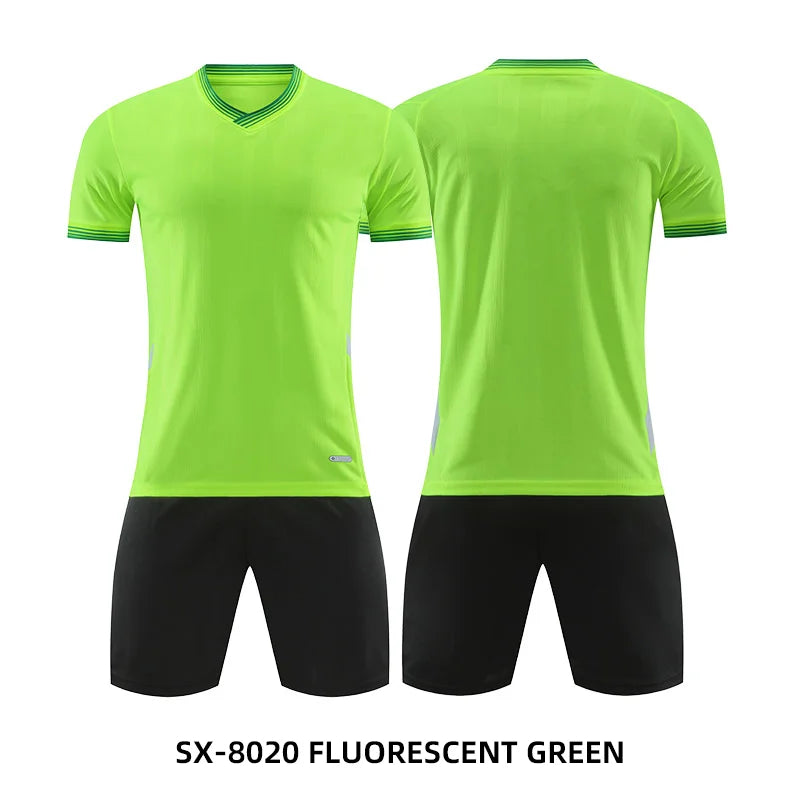 Adult Kids Customised Football Jerseys Soccer Uniform Mem Women Team Training Quick-Drying Sportswear  Futsal Tracksuit Outfit