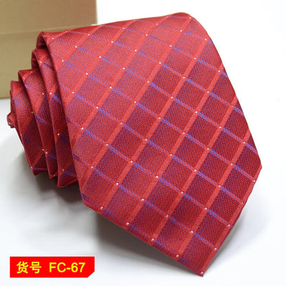 Men's Jacquard Ties – 7-8cm Floral & Solid Neckties The Clothing Company Sydney