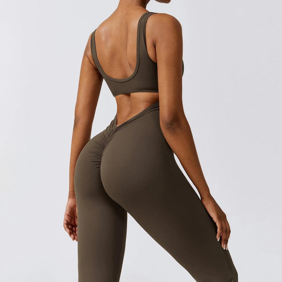 Open Back V Jumpsuit Gym Set Training Yoga Suit Sportswear Women Sports Jumpsuit Fitness Rompers Stretch Workout Bodysuits The Clothing Company Sydney