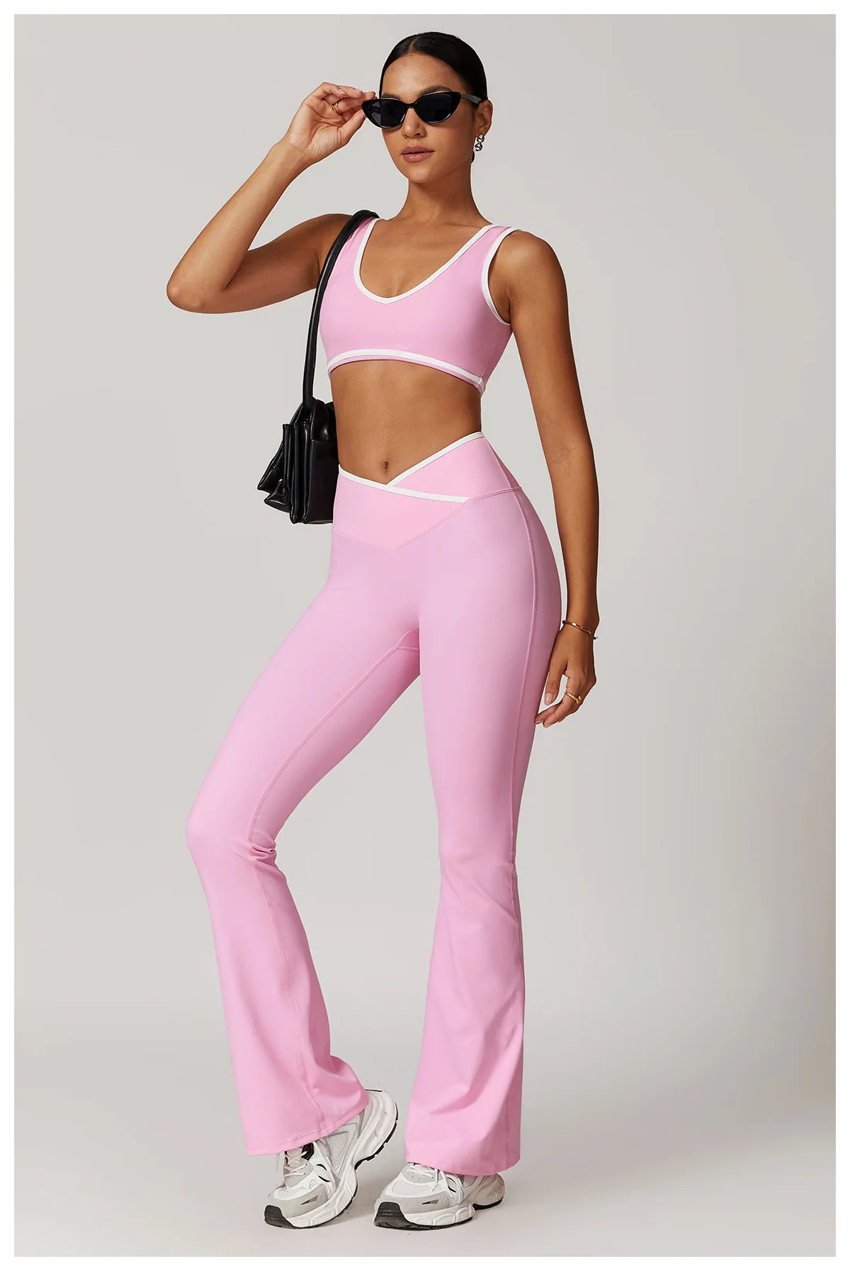 2 Piece Yoga Set Women's Workout Outfits Fitness Sportswear Gym Tracksuit High Waist Leggings Sports Bra Athletic Wear The Clothing Company Sydney