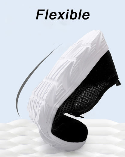 Lightweight Men's Breathable Slip on Casual Sneakers Anti-slip Flats Outdoor Walking Shoes - The Clothing Company Sydney