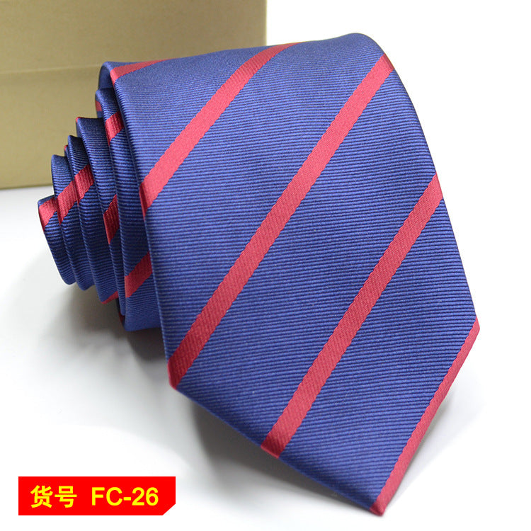Men's Jacquard Ties – 7-8cm Floral & Solid Neckties The Clothing Company Sydney