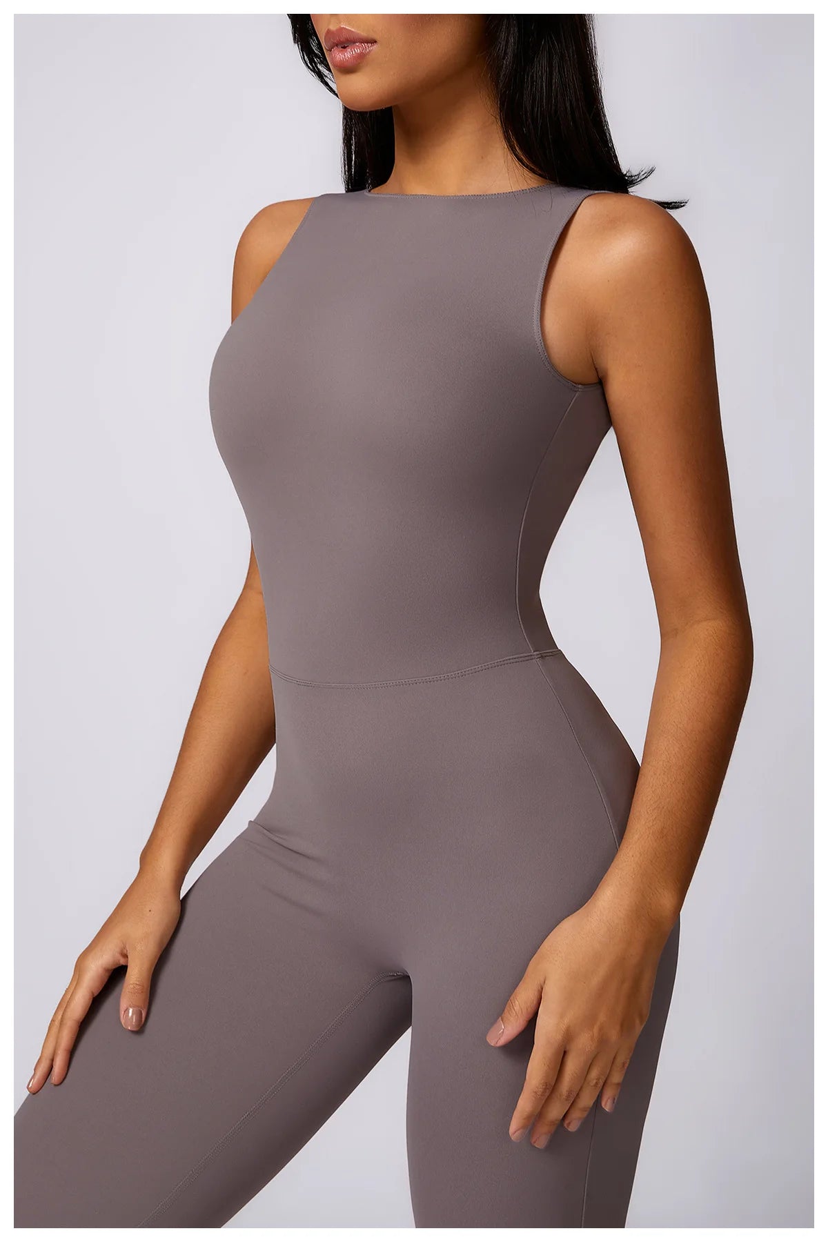 Women's V Back Jumpsuit Gym Set Sports Jumpsuit Training Yoga Suit Fitness Rompers Stretch Workout Bodysuits Sportswear - The Clothing Company Sydney