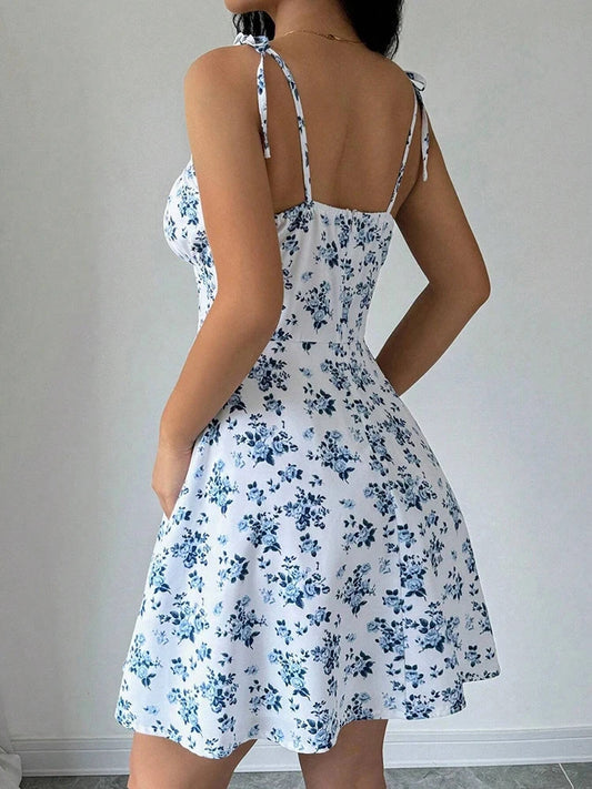 Women's Summer Floral Spaghetti Strap Beach Dress The Clothing Company Sydney