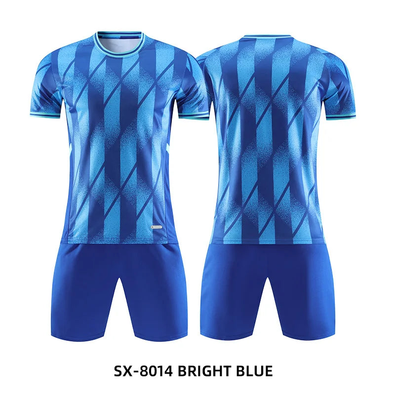 Adult Kids Customised Football Jerseys Soccer Uniform Mem Women Team Training Quick-Drying Sportswear  Futsal Tracksuit Outfit