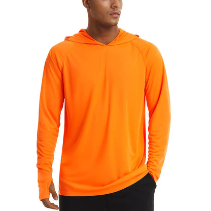 UPF 50+ Hooded T-Shirts Mens Sun Protection Long Sleeve Quick Dry T shirts Outdoor Sports Running Hoodies Pullover Tops The Clothing Company Sydney