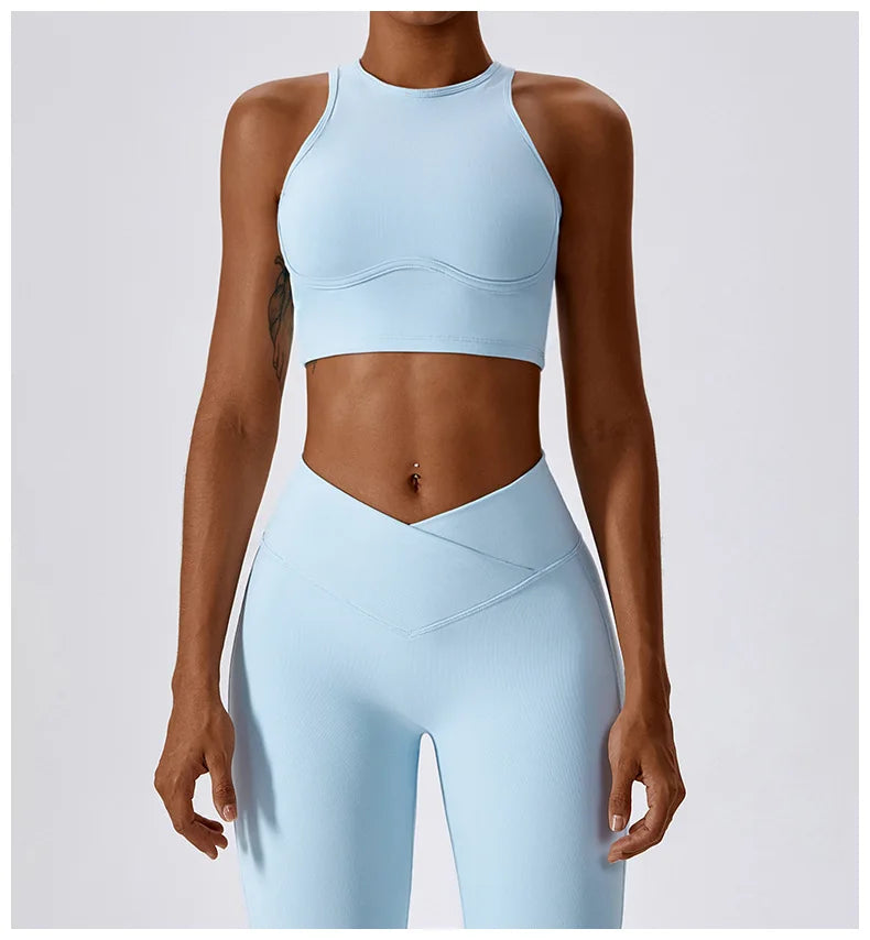 Women's Sport Bras Gym High Intensity  Running Yoga Beautiful Back Dry Bras Shockproof Rib Workout Bra Seamless Fitness Top The Clothing Company Sydney