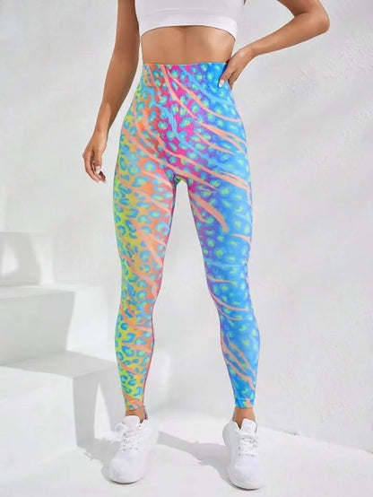 3D Print Tie Dye Sports Women Seamless High Waist Fitness Push Up Leggings Gym Clothing Workout Tights Pants - The Clothing Company Sydney