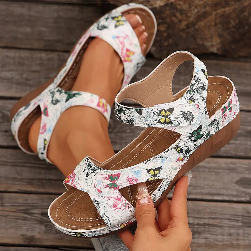Women's Summer Casual Wedges Footwear Soft Heeled Sandals The Clothing Company Sydney