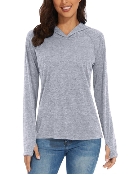 UPF50+ Breathable Long Sleeve Hoodie T-shirts Women's Sun/UV Protection Casual Hooded T shirts Outdoor Sports Pullover The Clothing Company Sydney