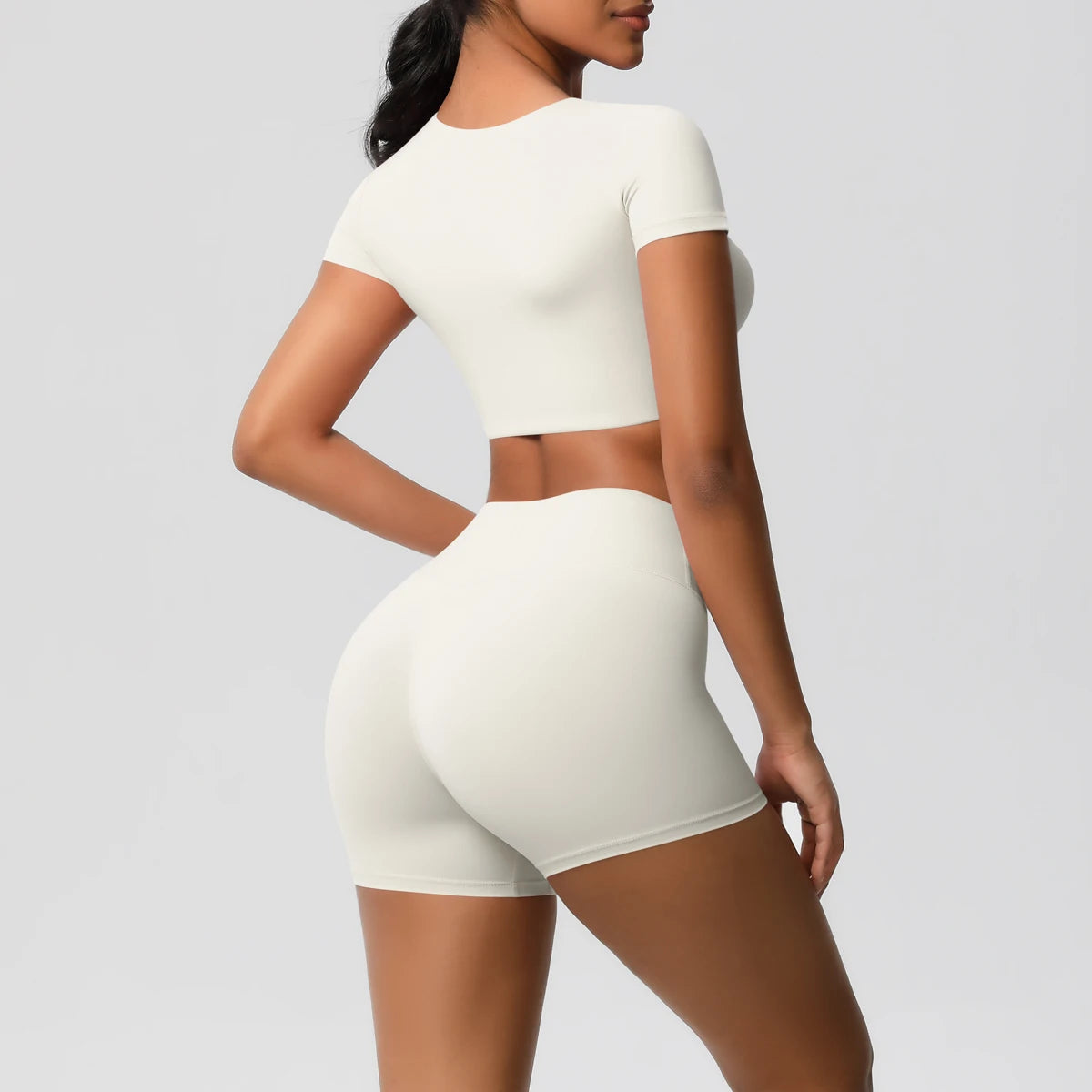 2 Piece Workout Sportswear Active Wear Sports Tank Top Bike Shorts Women Gym Bicycle Sorts Matching Set The Clothing Company Sydney