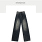 Women's Streetwear Retro High Waist Jeans Loose Wide Leg Denim Trousers Y2K Baggy Pants