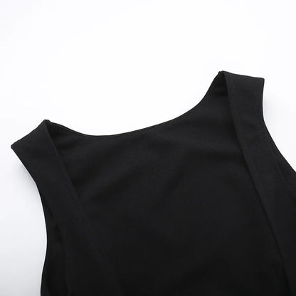 White Backless Patchwork Fashion Summer Elegant Party Mini Dress - The Clothing Company Sydney