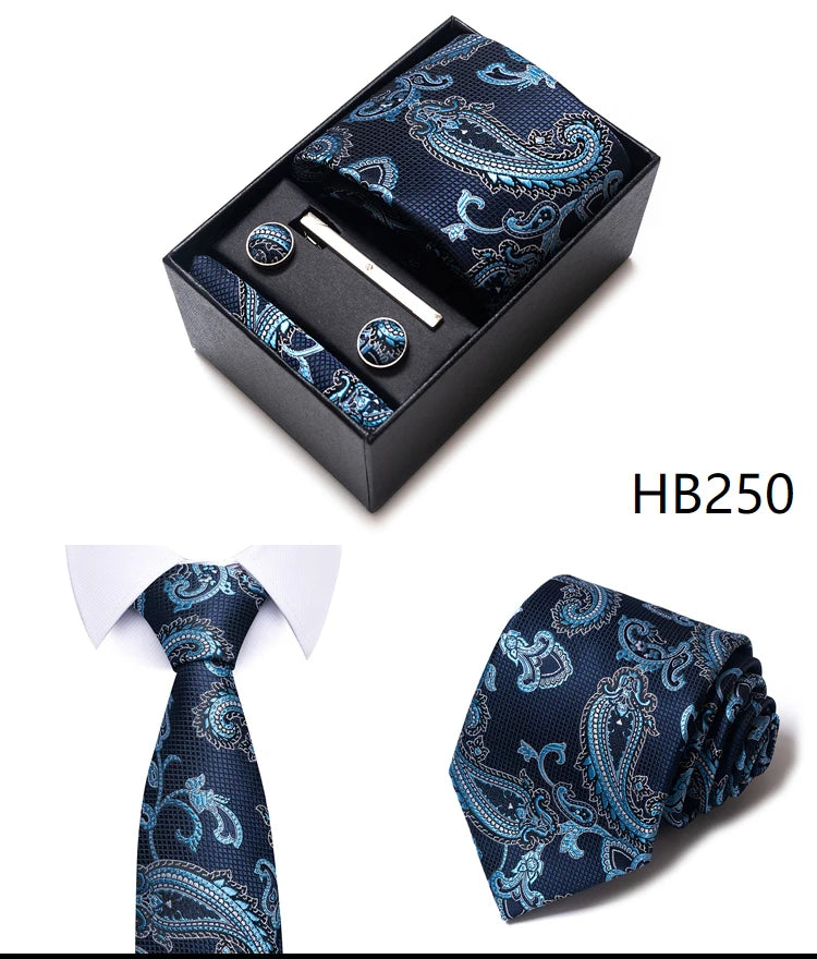 7.5 cm Business Ties Hanky Cufflink Set Tie Clips Green Necktie Corbatas For Men Wedding In Gift Box The Clothing Company Sydney