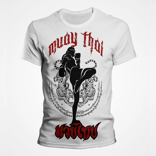 Muay Thai Gym Graphic T Shirt For Men Women Kids 3D Thai Boxing Sports Tee Shirts Streetwear Short Sleeves Quick Dry Top