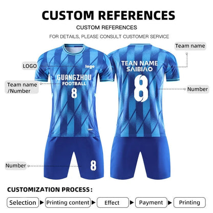 Adult Kids Football Jerseys Customised Soccer Uniform Team Training Quick-Drying Sportswear  Futsal Tracksuit Outfit Set The Clothing Company Sydney