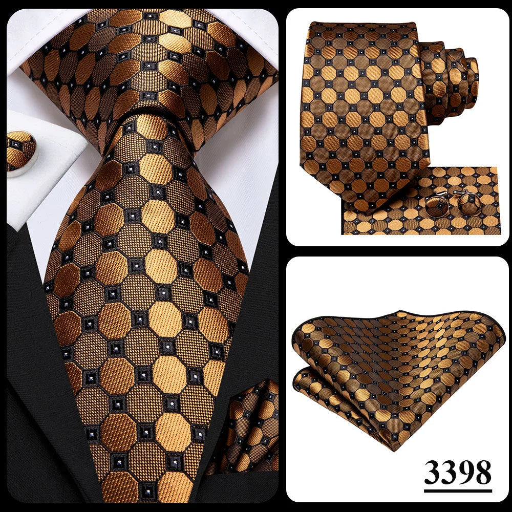 Blue Paisley Silk Tie Set – Necktie, Cufflinks & Hanky for Men The Clothing Company Sydney