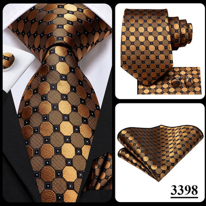 Blue Paisley Silk Tie Set – Necktie, Cufflinks & Hanky for Men The Clothing Company Sydney