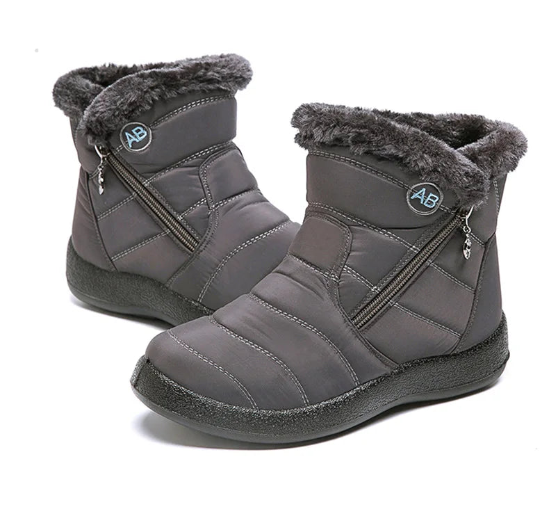 Women's Winter Ankle Boots Snow Low Heels Winter Footwear The Clothing Company Sydney