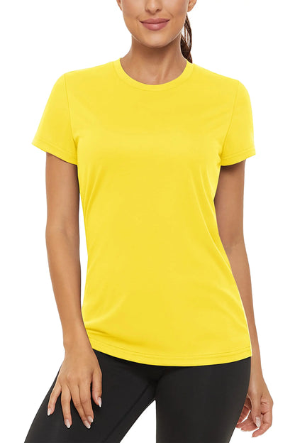 Summer Casual T-shirts UPF 50+ Quick Dry Womens Skin Sun Protection T-shirt Outdoor Running Swim Athletic T shirts Tops - The Clothing Company Sydney