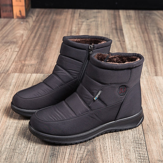 Thick Plush Winter Boots for Women Non-slip Waterproof Snow Boots Flat Heels Warm Cotton Padded Shoes The Clothing Company Sydney