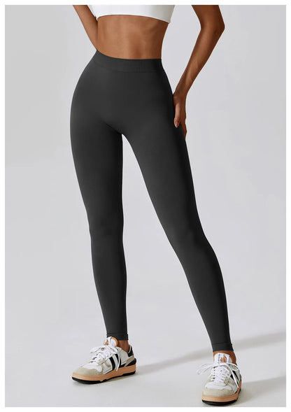 Seamless Yoga Pants Women's V Shaped Push Up Fitness High Waist Gym Running Workout Sports Yoga Tight Leggings - The Clothing Company Sydney