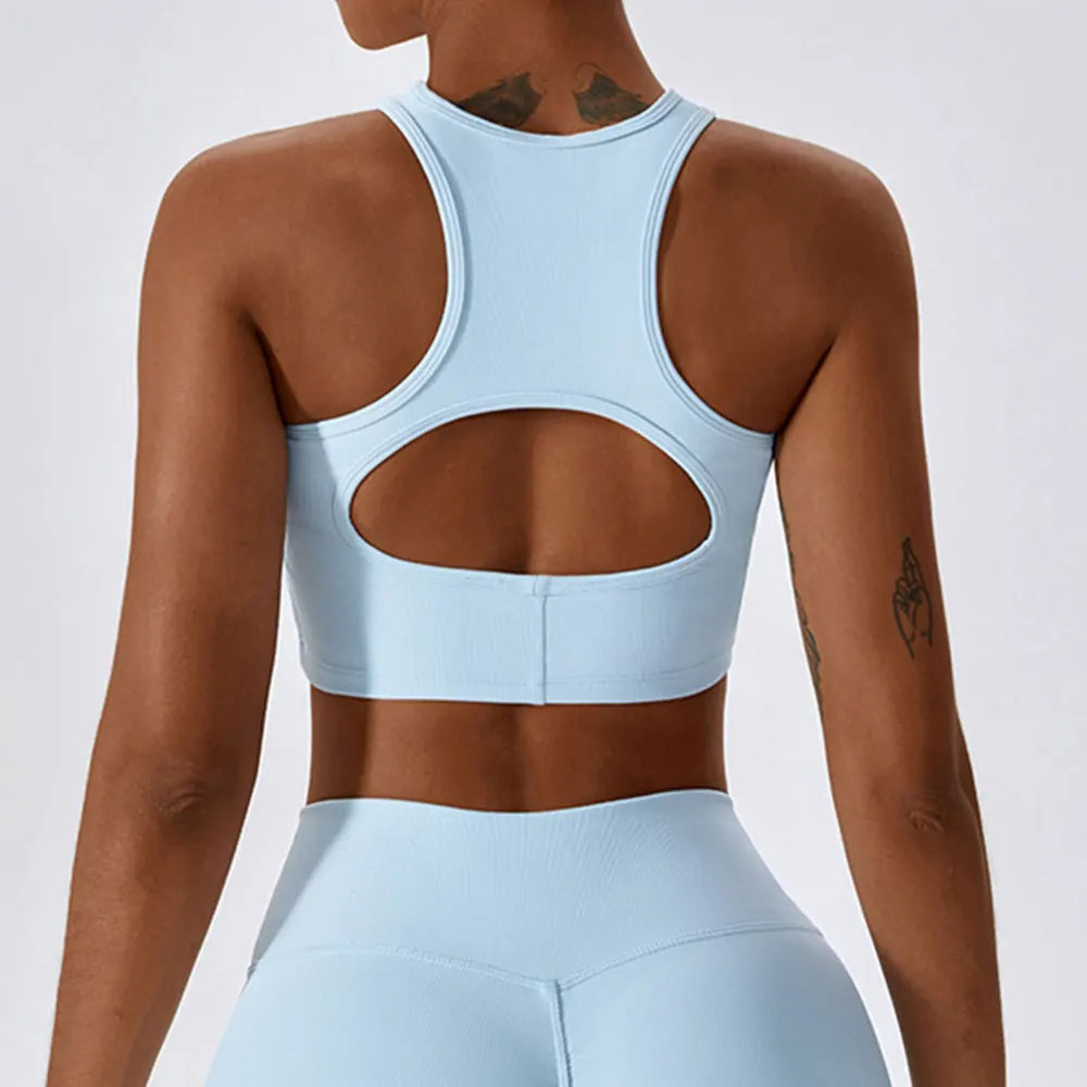 Women's Sport Bras Gym High Intensity  Running Yoga Beautiful Back Dry Bras Shockproof Rib Workout Bra Seamless Fitness Top The Clothing Company Sydney