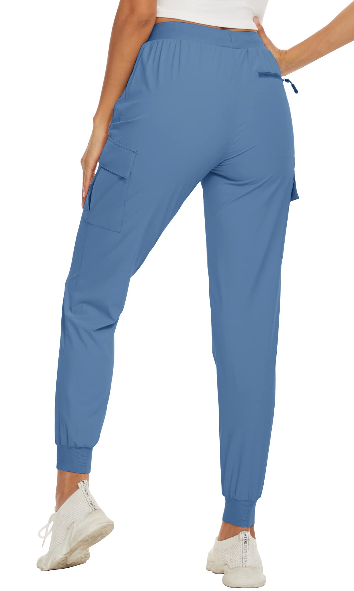 Summer Quick Dry Pants Women's Jogger Sweatpants Lightweight Breathable 6 Pockets Elastic Waist Casual Long Trousers The Clothing Company Sydney