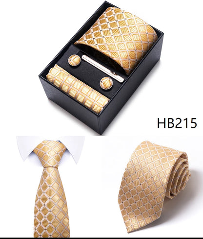 7.5 cm Business Ties Hanky Cufflink Set Tie Clips Green Necktie Corbatas For Men Wedding In Gift Box The Clothing Company Sydney