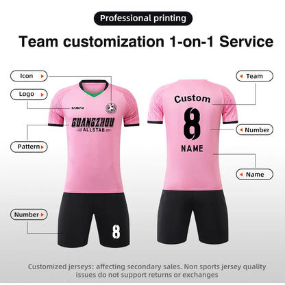 Adult Kids Football Jerseys Men Soccer Uniforms Sports Clothes Customised Futsal Sportswear Child Team Training Tracksuit Outfit The Clothing Company Sydney
