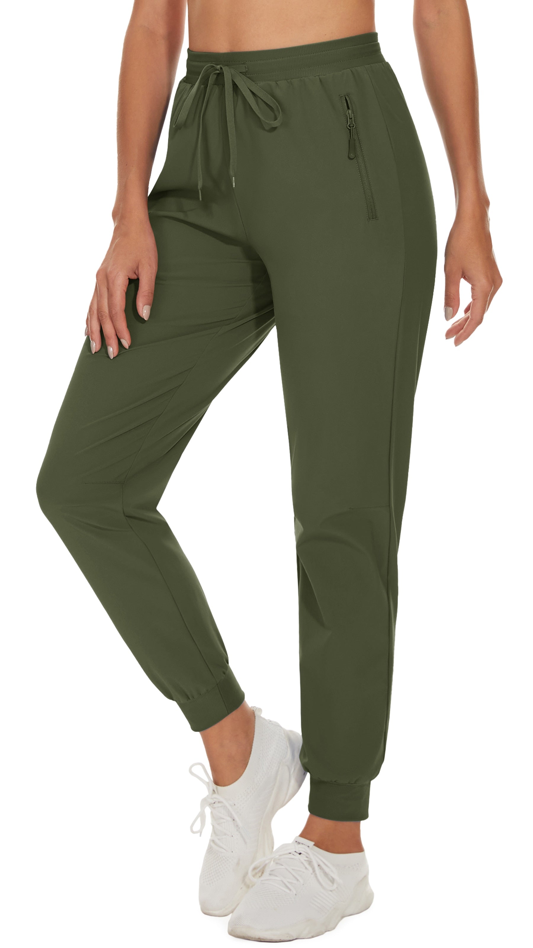 Quick Dry Hiking Pants Women's Casual Long Pants Elastic Waist Zipper Pocket Athletic Trousers Running Workout Bottoms The Clothing Company Sydney