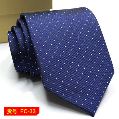 Men's Jacquard Ties – 7-8cm Floral & Solid Neckties The Clothing Company Sydney