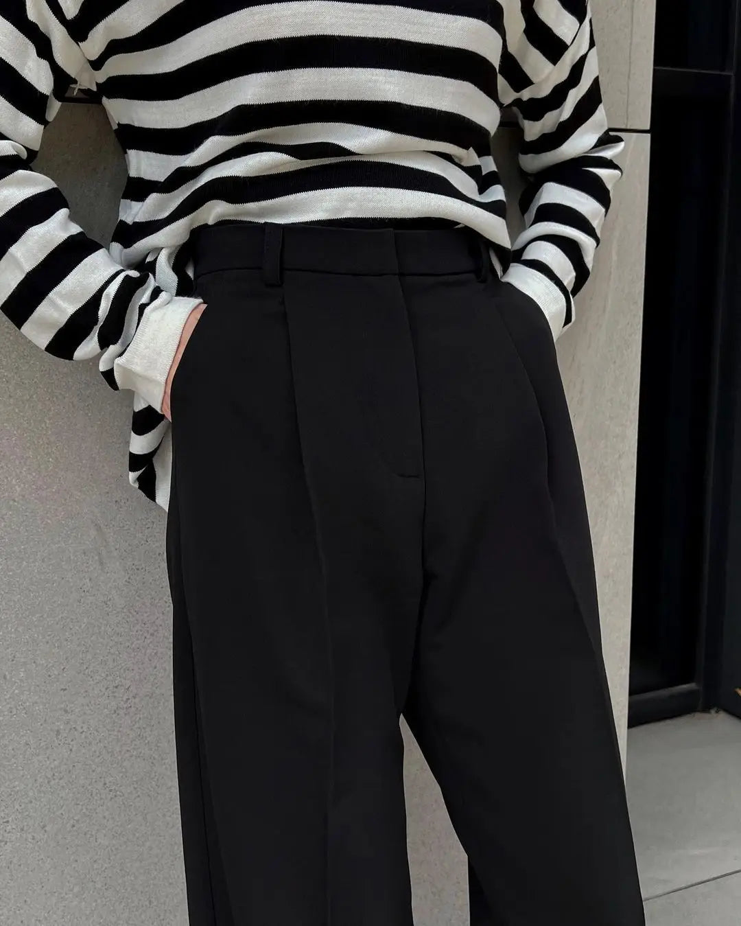 Classic Formal Straight Leg Pants Spring Summer Women's Versatile Casual Wear Loose Fit Wide Leg Pants The Clothing Company Sydney
