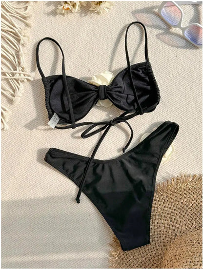 Women's Swimwear 2 Piece Swimsuit Swimming Bathing Suits Brazilian Bikini Set Beachwear Pool Bather - The Clothing Company Sydney