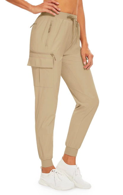 Summer Quick Dry Pants Women's Jogger Sweatpants Lightweight Breathable 6 Pockets Elastic Waist Casual Long Trousers The Clothing Company Sydney