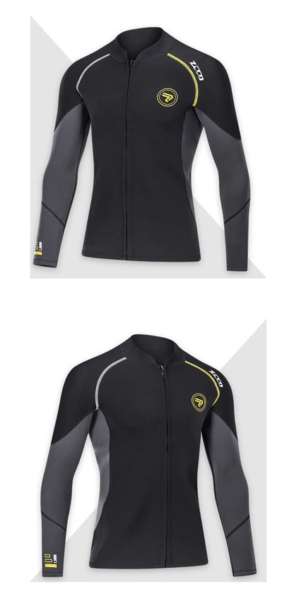Men's Wetsuit Neoprene Scuba Diving Suit One-piece Zipper Thickened Warm Spearfishing Swimwear Kayak Surfing Swimsuit - The Clothing Company Sydney