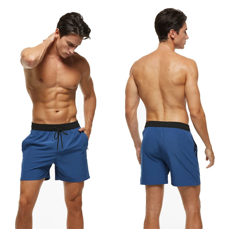 Men's Summer Swimming Board Shorts Sport Breathable Elastic Waist Mesh Liner With Pocket Shorts Swim Trunks The Clothing Company Sydney
