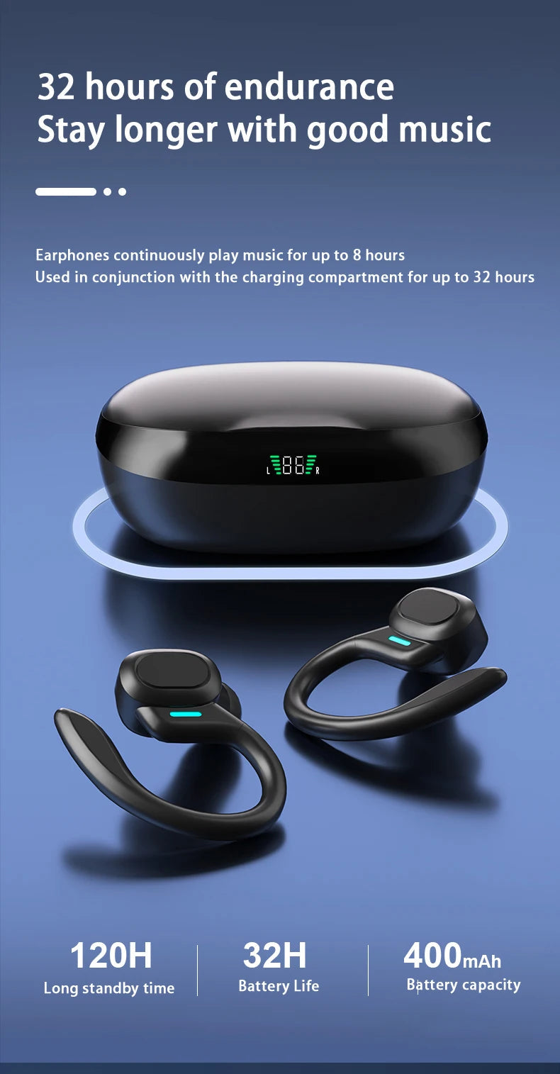 Original SP16 Wireless Earphones Ture Wireless Earbuds Ear hook Sports HiFI Stereo Waterproof Headset With Mic TWS Headphone The Clothing Company Sydney