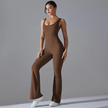 V Back Jumpsuit Gym Set Women Training Yoga Suit Sportswear Sports Fitness Rompers Stretch Workout Bodysuits The Clothing Company Sydney