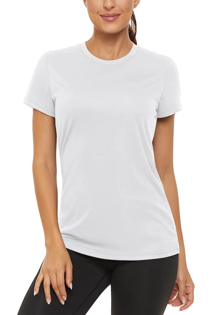 Summer Casual T-shirts UPF 50+ Quick Dry Womens Skin Sun Protection T-shirt Outdoor Running Swim Athletic T shirts Tops - The Clothing Company Sydney