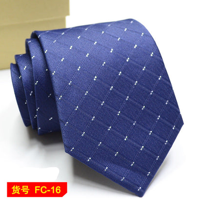 Men's Jacquard Ties – 7-8cm Floral & Solid Neckties The Clothing Company Sydney