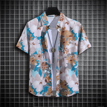 Men's Tropical Short Sleeve Printed Shirt  Unisex  Casual Tops - The Clothing Company Sydney