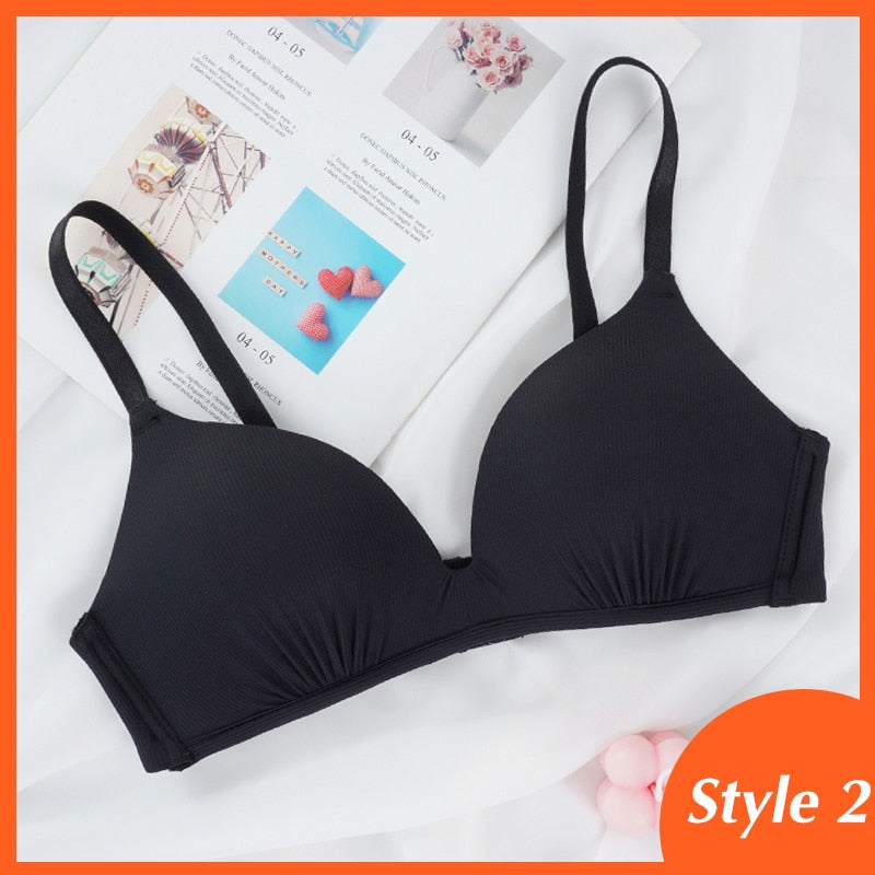Seamless Bras for Women's Push Up Bras No Wire Brassiere A B Cup Underwear Bralette Three Quarters(3/4 Cup)  Lingerie The Clothing Company Sydney
